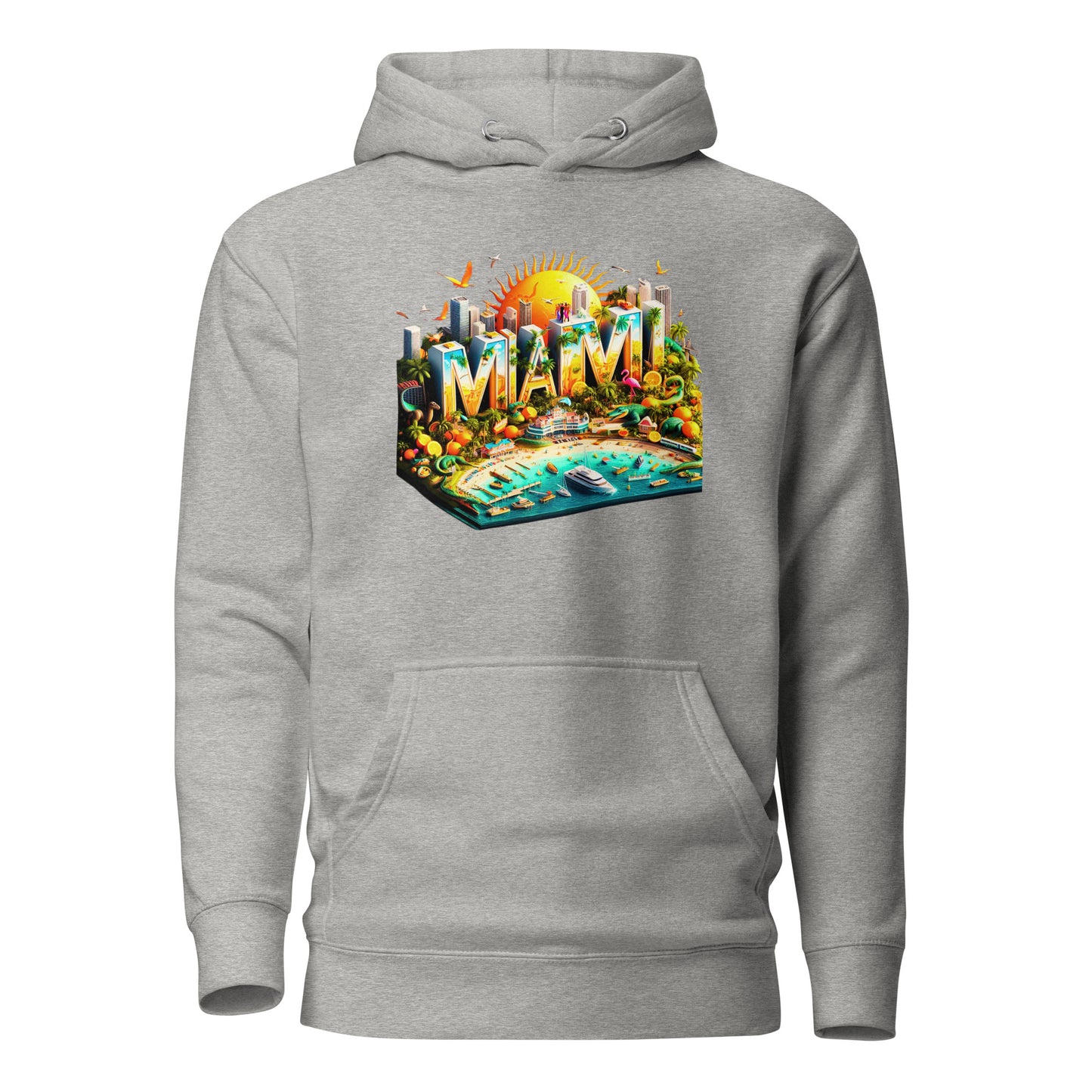 Check out this Cool, Stylish, "MIAMI" 02 Unisex Premium Unisex Hoodie!