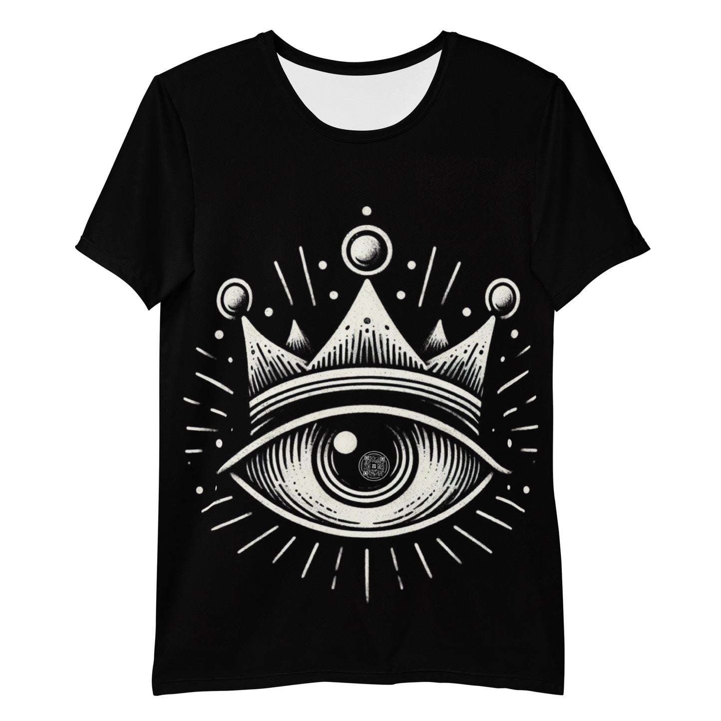 Check out this Cool, Stylish, "Crown Eye" All-Over Print Men's Athletic T-shirt