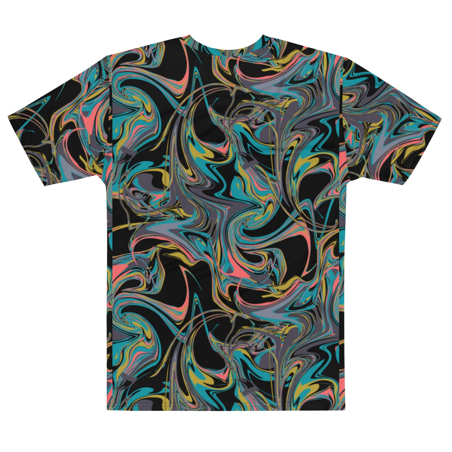 Check out this Cool, Stylish, "Black Neon Swirl" Men's t-shirt