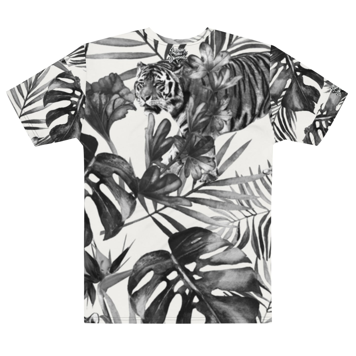 Check out this Cool, Stylish, "Black/White Tropical Tiger" Men's t-shirt