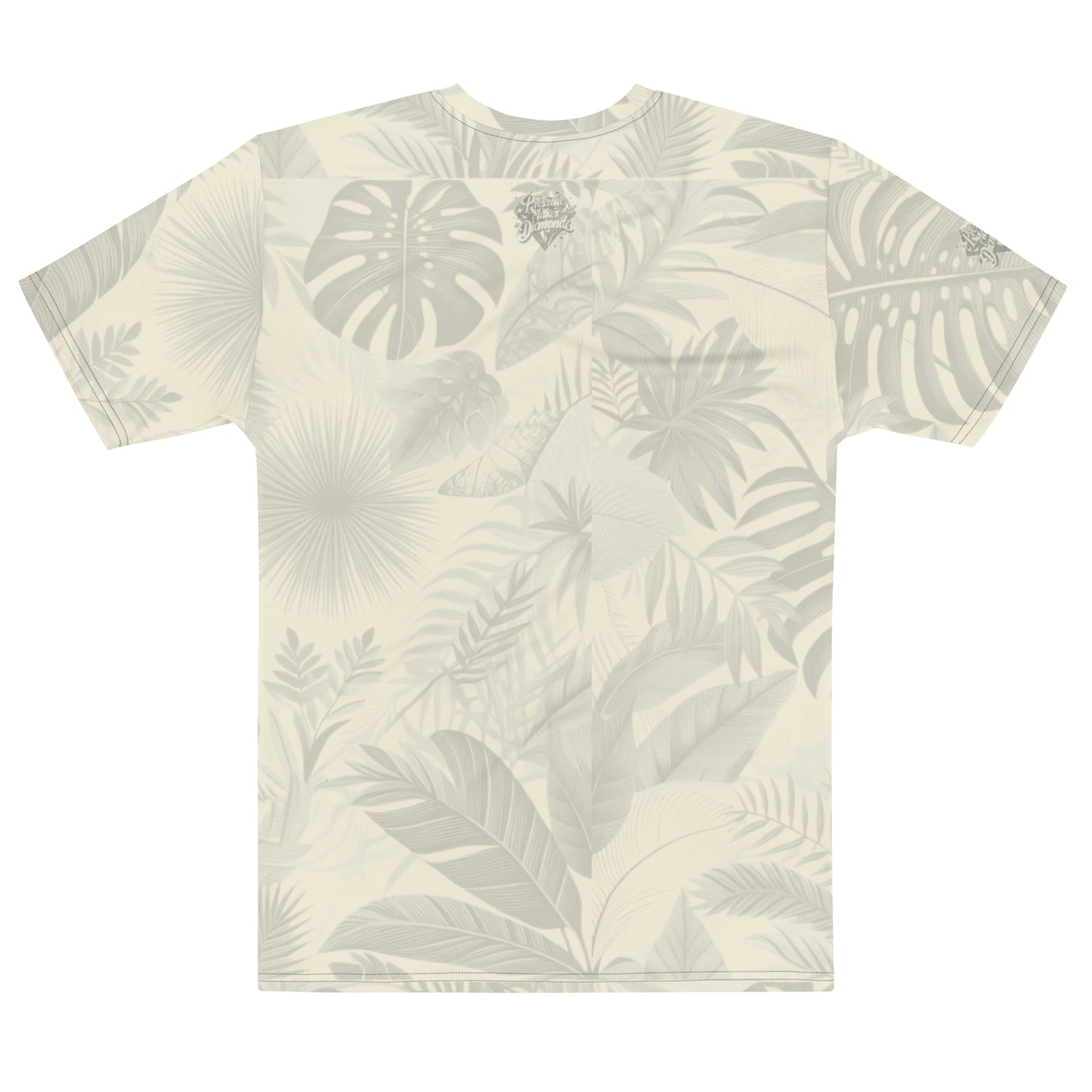 Check out this Cool, Stylish, "Pressure Makes Diamondz" Cream Tropical Print 01, Men's t-shirt