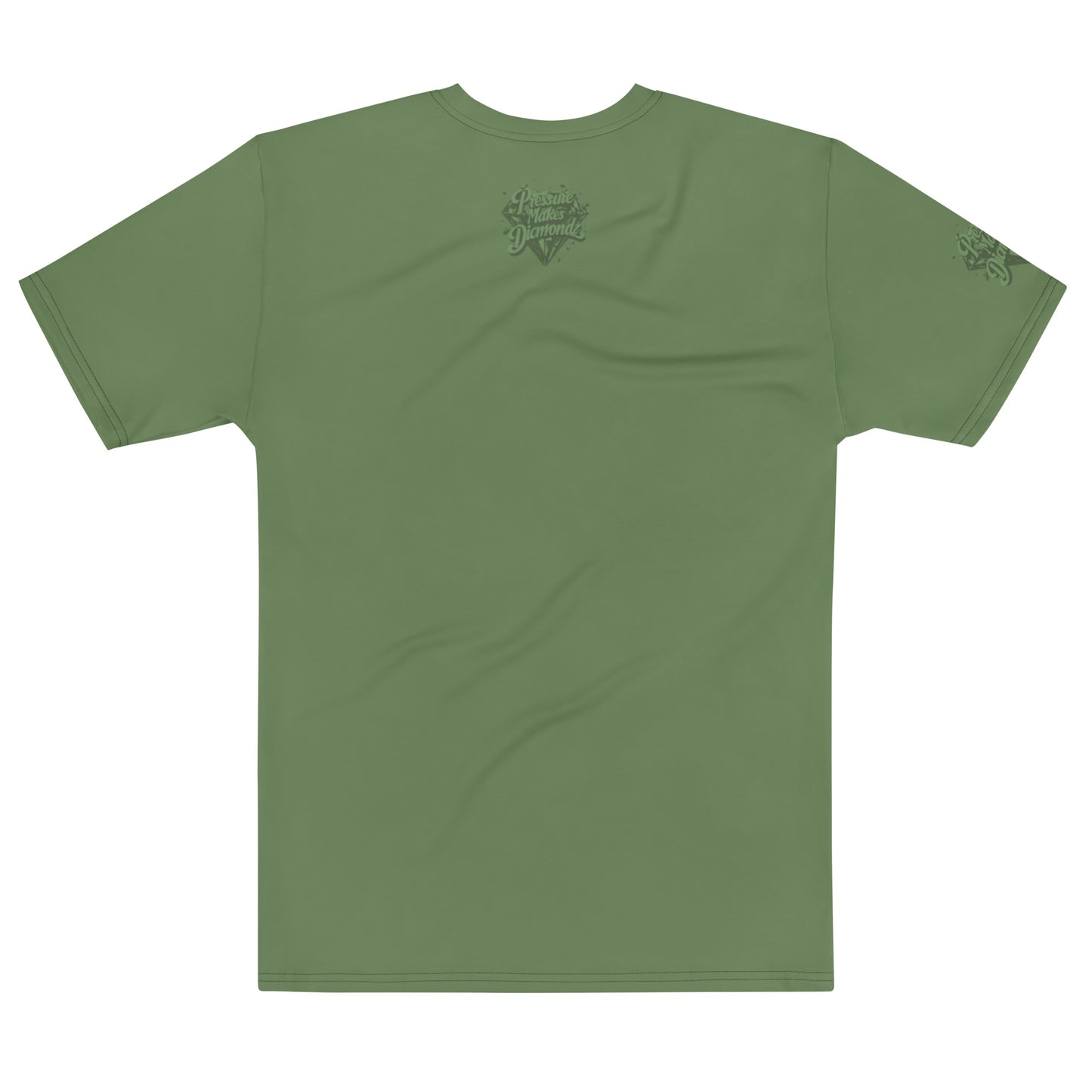 Check out this Cool, Stylish, "Pressure Makes Diamondz" Army Green, Men's t-shirt