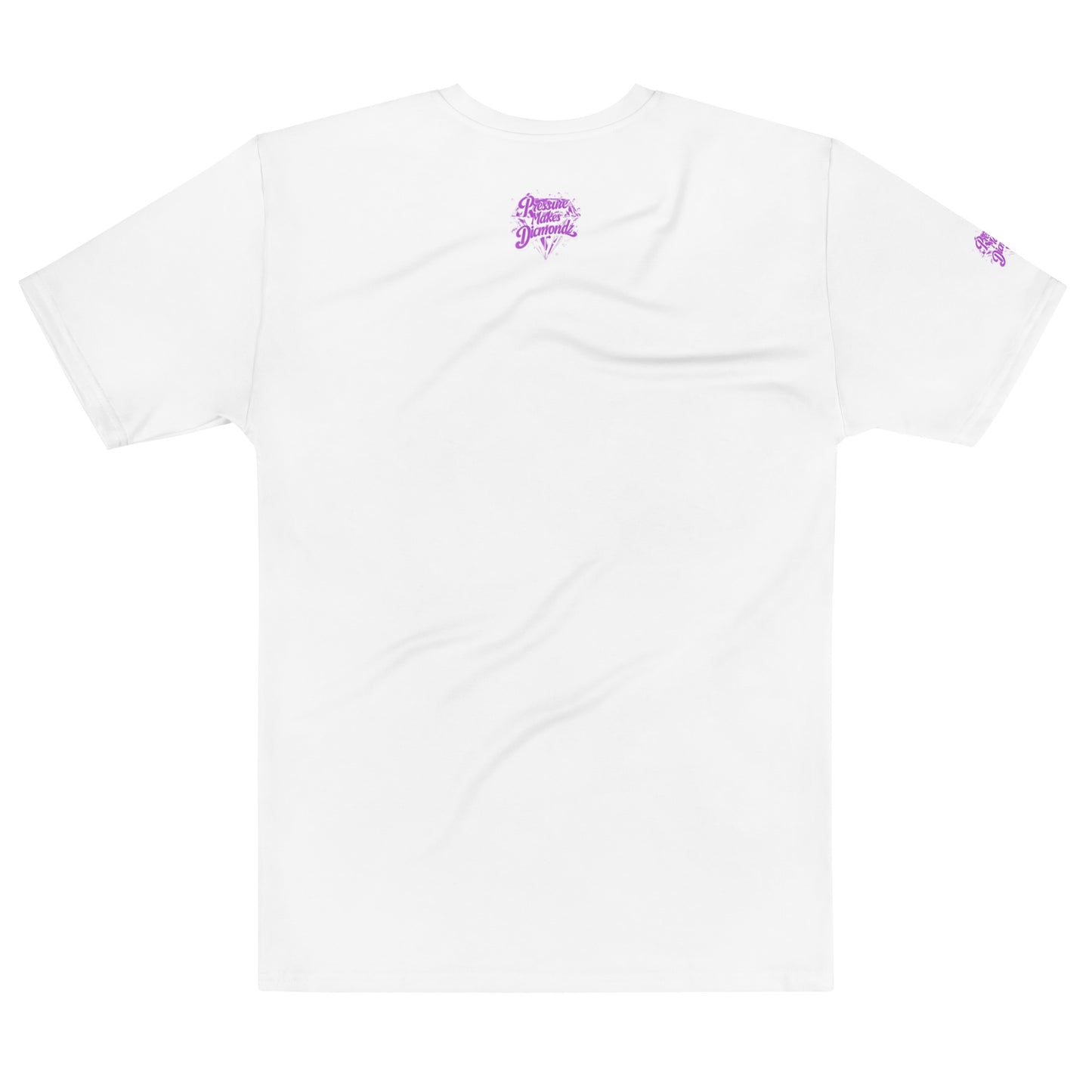 Check out this Cool, Stylish, "Pressure Makes Diamondz" Purple/White Logo, Men's t-shirt