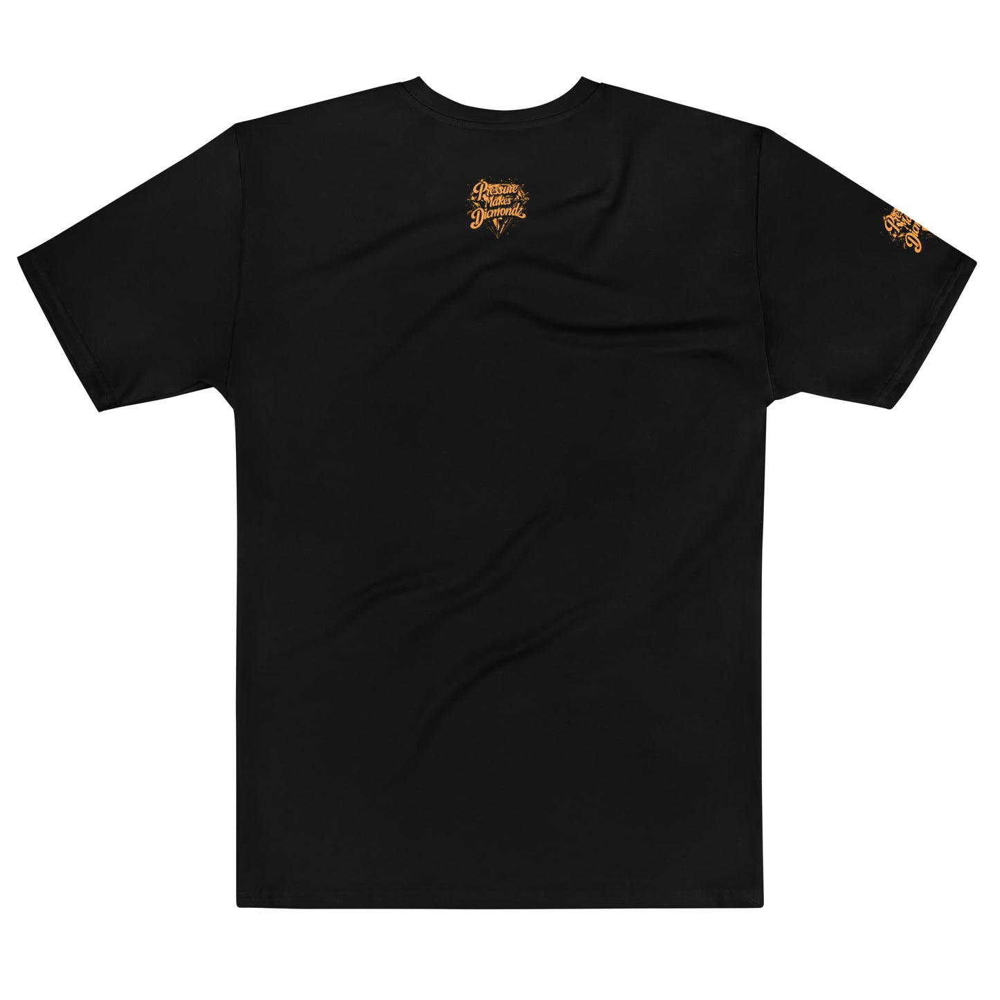 Check out this Cool, Stylish, "Pressure Makes Diamondz" Black/Orange Logo, Men's t-shirt