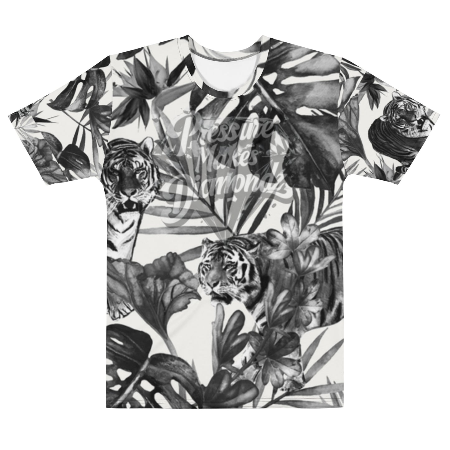 Check out this Cool, Stylish, "Black/White Tropical Tiger" Men's t-shirt