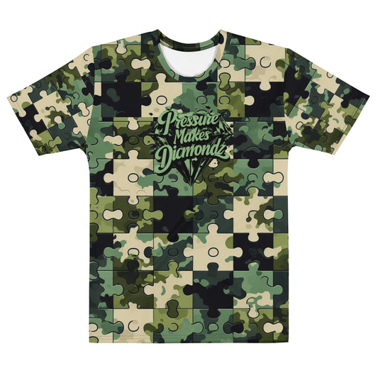 Check out these Cool, Stylish, Unique, "PMDiamondz Camo Puzzle Design o5 Men's t-shirt