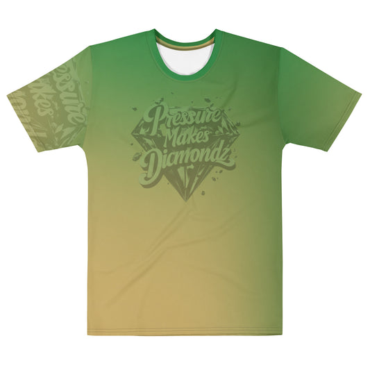 Check out this Cool, Stylish, "Pressure Makes Diamondz" Green faded 02, Men's t-shirt