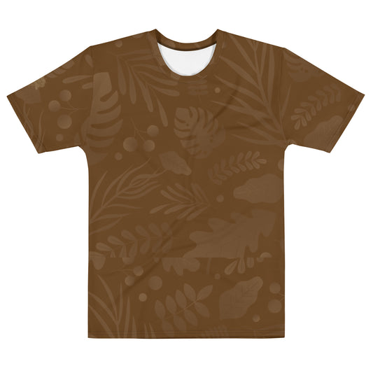 Check out this Cool, Stylish, "Pressure Makes Diamondz" Brown Tropical Print 01, Men's t-shirt