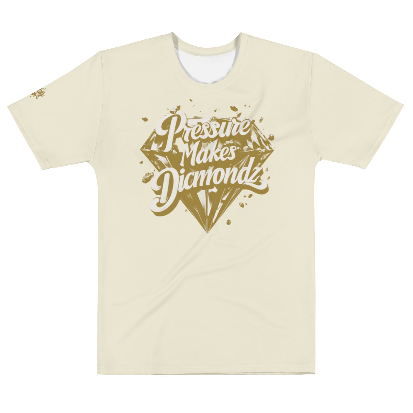 Check out this Cool, Stylish, "Pressure Makes Diamondz" Cream/Brown, Men's t-shirt