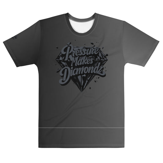 Check out this Cool, Stylish, "Pressure Makes Diamondz" Black/Grey Fade 01, Men's t-shirt