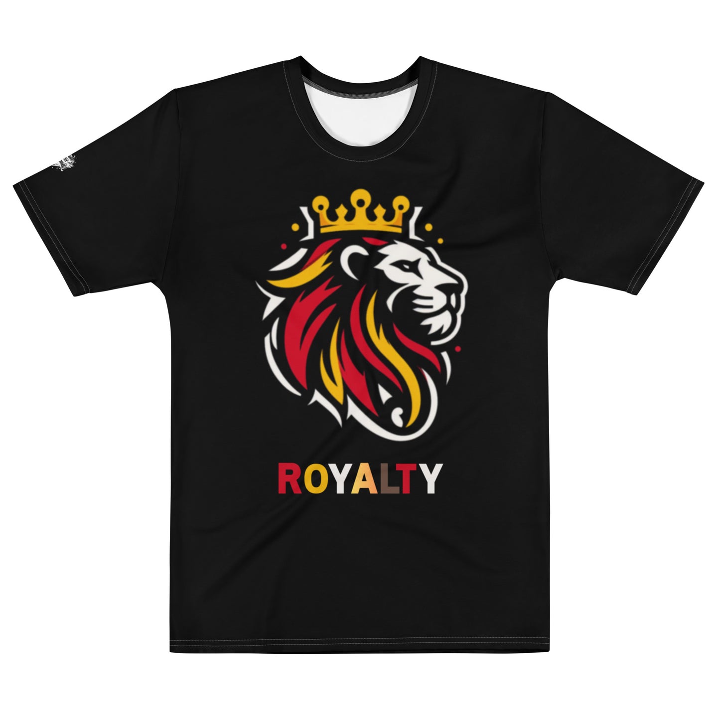 Check out this Cool, Stylish, "ROYALTY Crown Lion" Black Red/Gold/White 03, Men's t-shirt