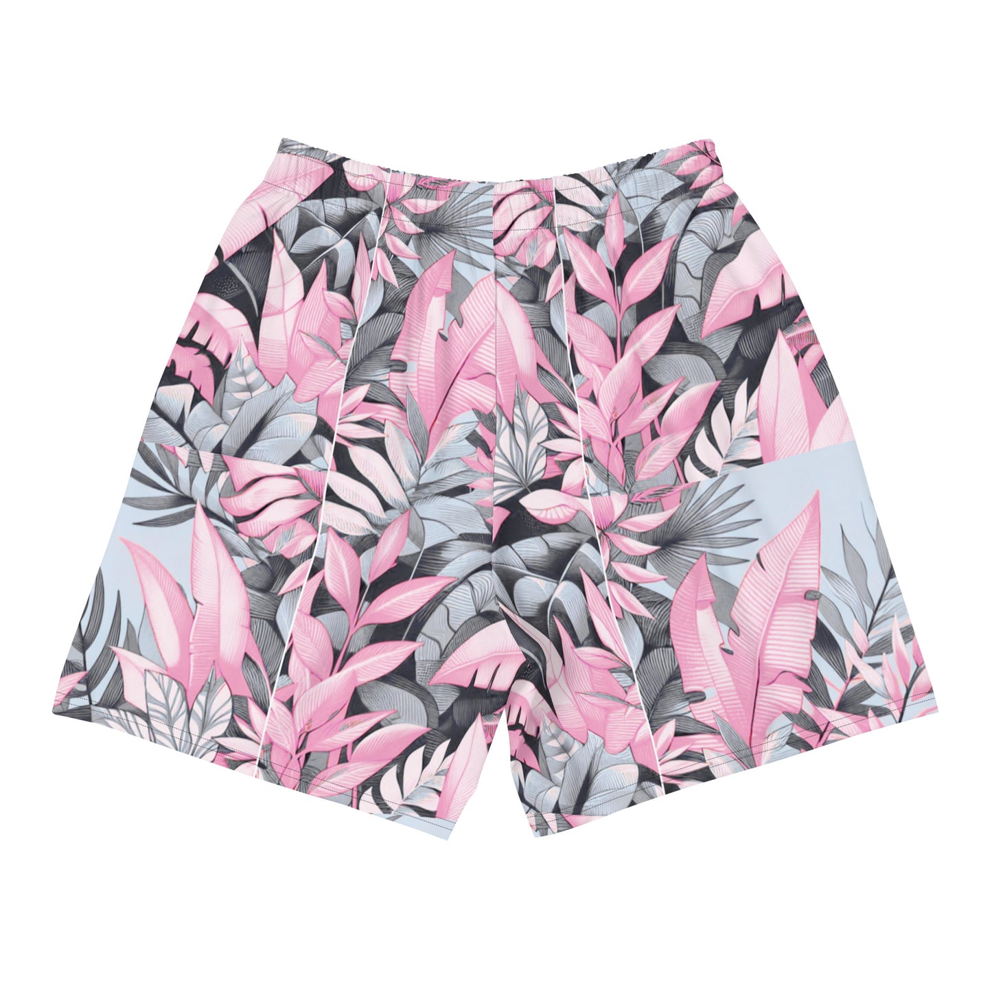 Check out this Cool, Stylish, "Pink Floral" 01 Men's Recycled Athletic Shorts