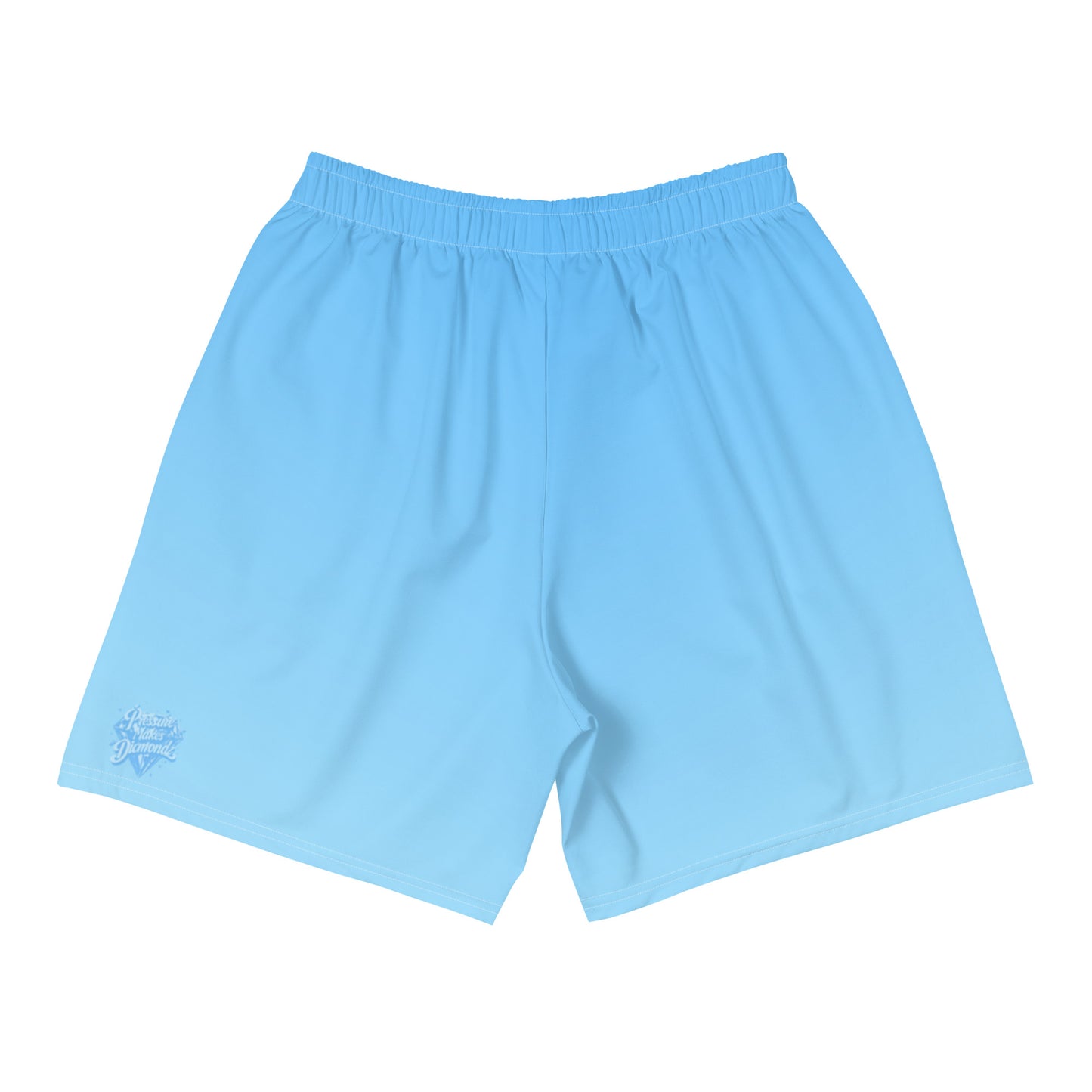 Check out these Cool, Stylish, Unique, "Baby Blue Fade" 01 Men's Recycled Athletic Shorts