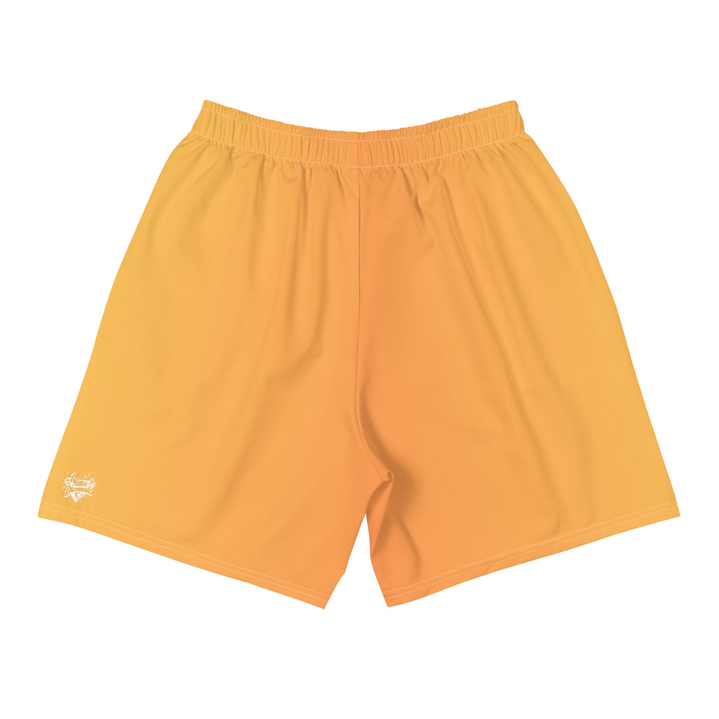 Check out these Cool, Stylish, Unique, "PMDiamondz Orange Fade" 03 Men's Recycled Athletic Shorts