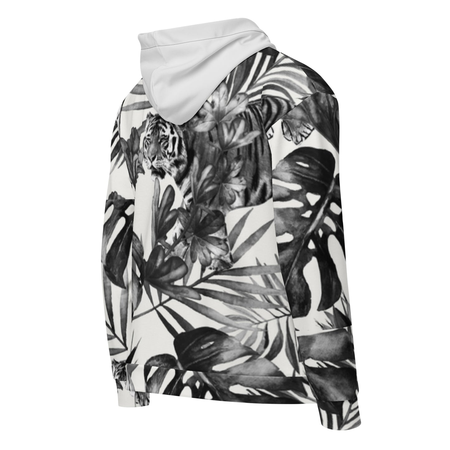 Check out this Cool, Stylish, "PMDiamondz Black/White Tropical Tiger" Unisex zip hoodie