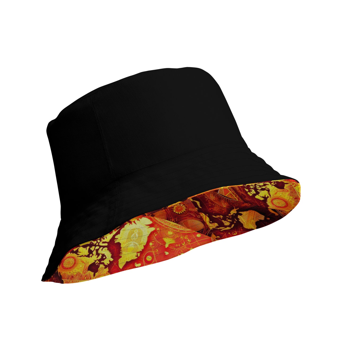 Check out this Cool, Stylish,"TravelloversWorldMap"01Reversible bucket hat