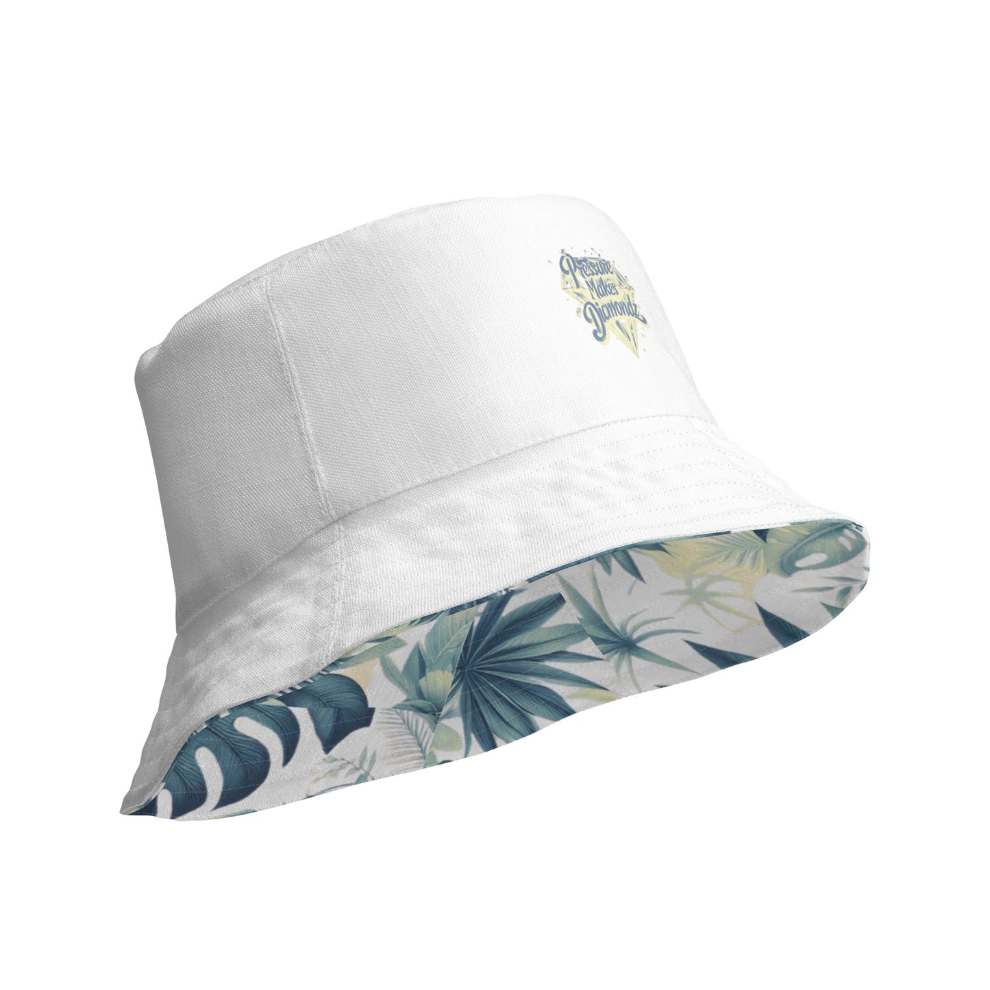 Check out this Cool, Stylish, "Tropical Floral "03 Reversible bucket hat