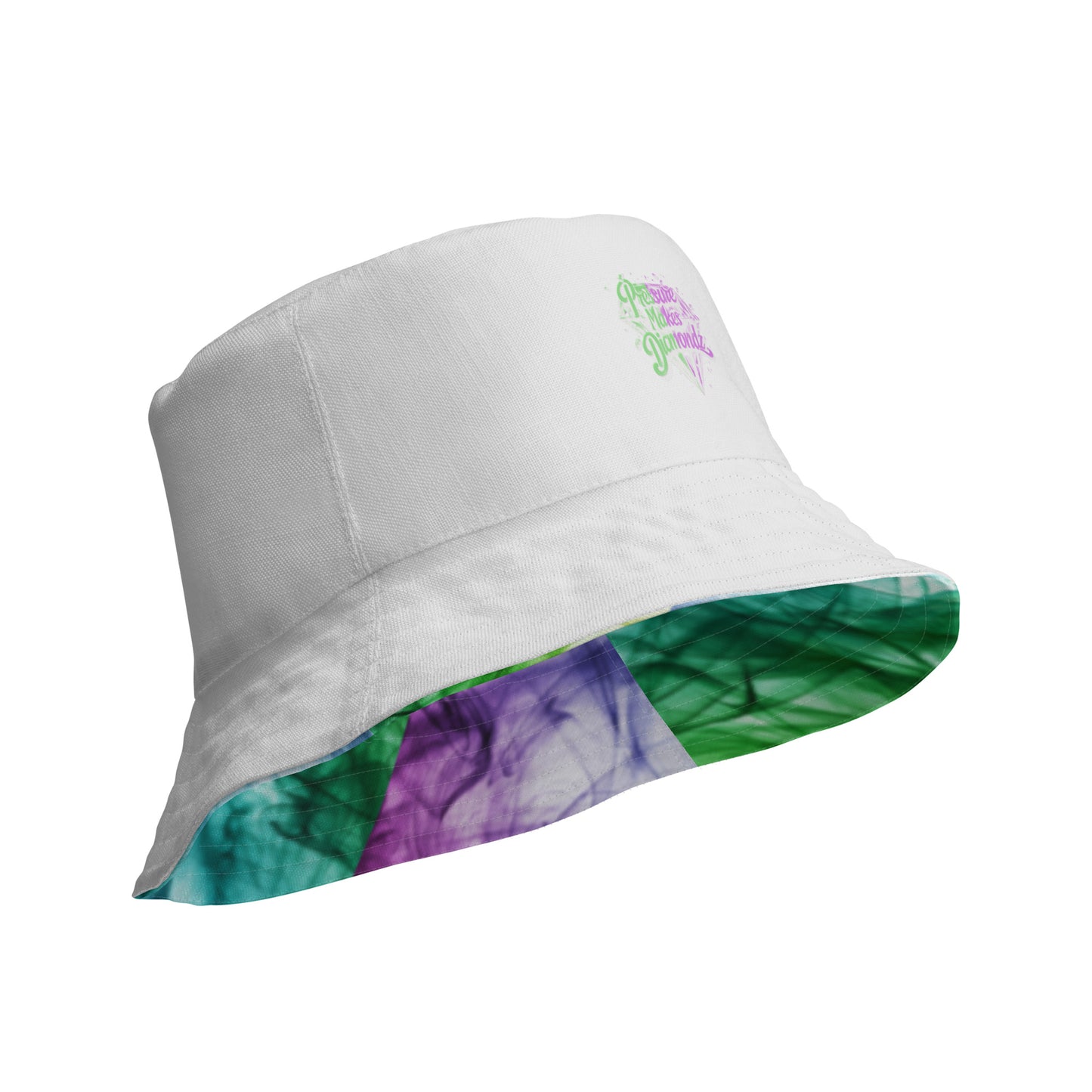 Check out these Cool, Stylish, Unique, "PMDiamondz Multicolor Smoke" 01 Reversible bucket hat.