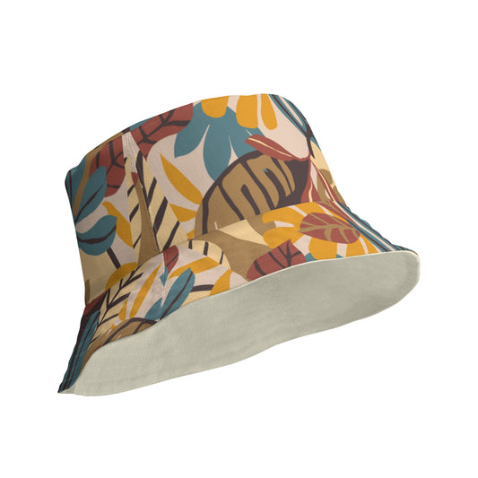 Check out these "Fall Colors Floral Print" Reversible bucket hat