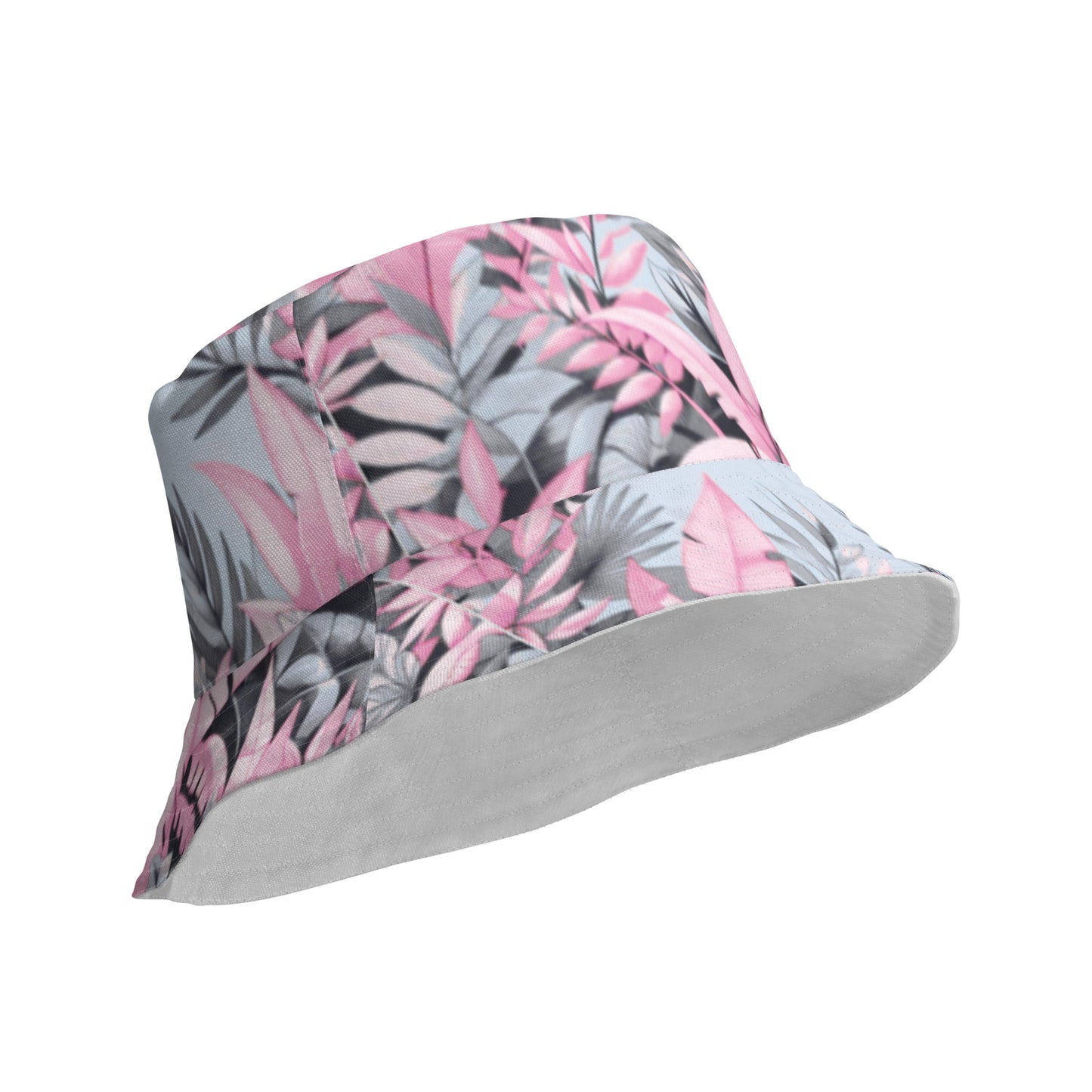 Check out this Cool, Stylish, "PDMz Pink Floral" 01 Reversible bucket hat