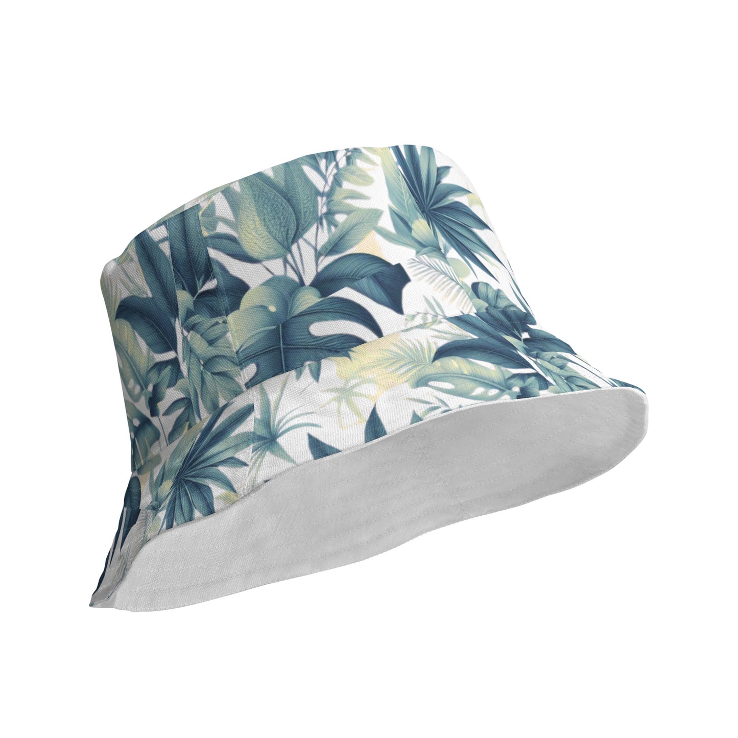 Check out this Cool, Stylish, "Tropical Floral "03 Reversible bucket hat