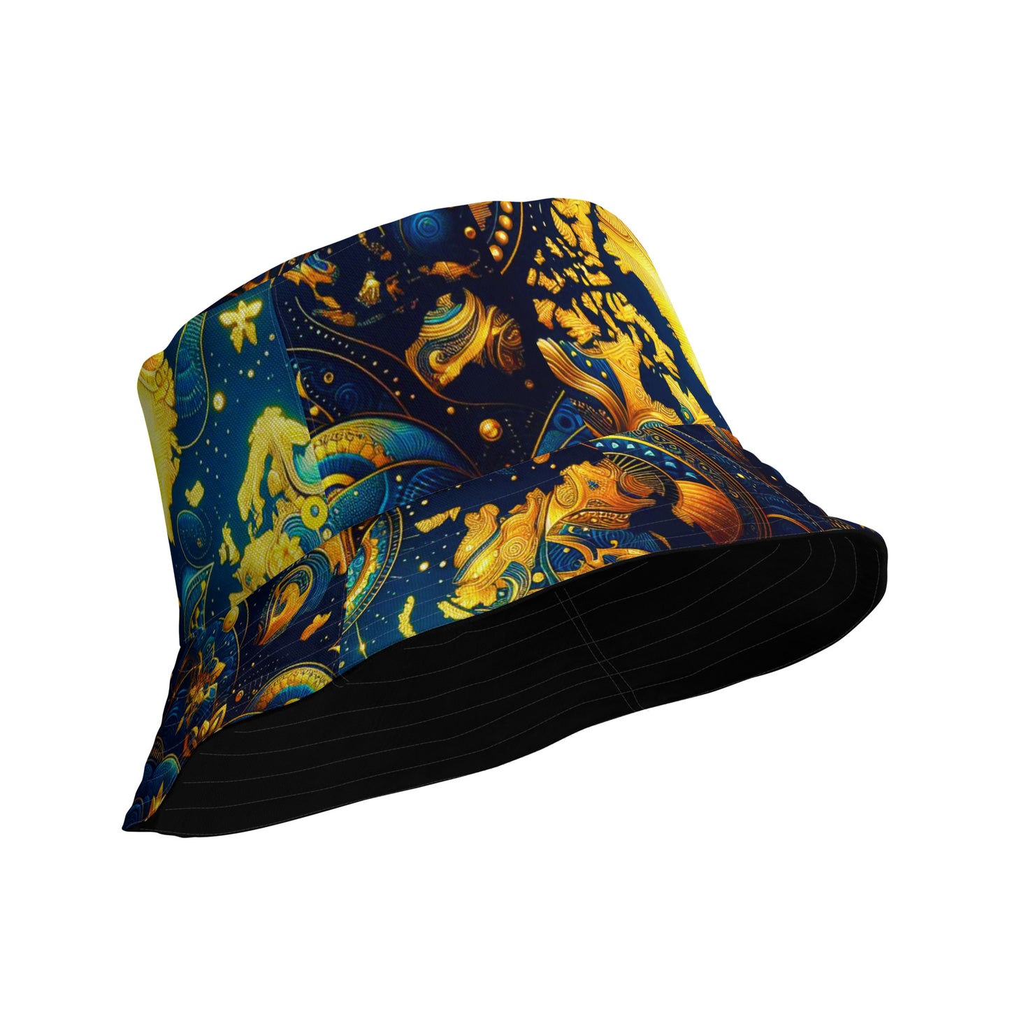 Check out this Cool, Stylish,"PMDiamondz TravelloversWorldMap"04 Reversible bucket hat