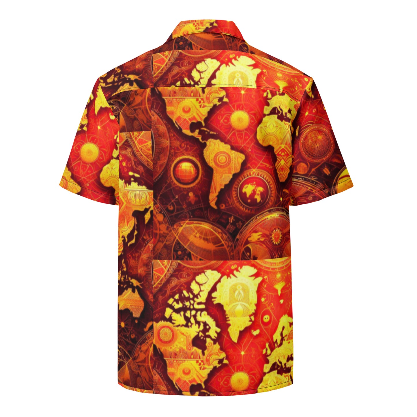 Check out this Cool, Stylish,"TravelloversWorldMap"01Unisex button shirt