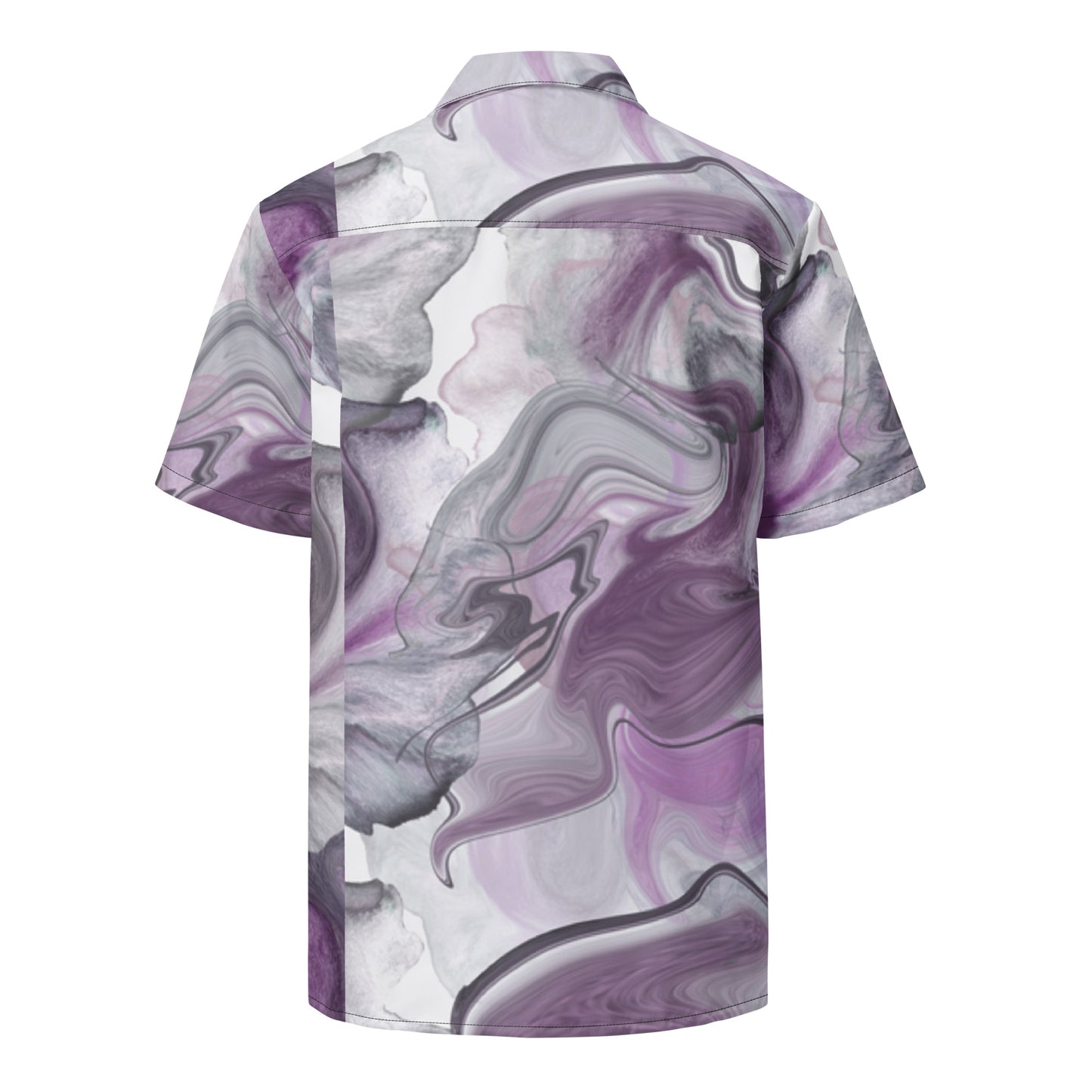 Check out these Cool, Stylish, "Purple/Black Swirl" Unisex button shirt