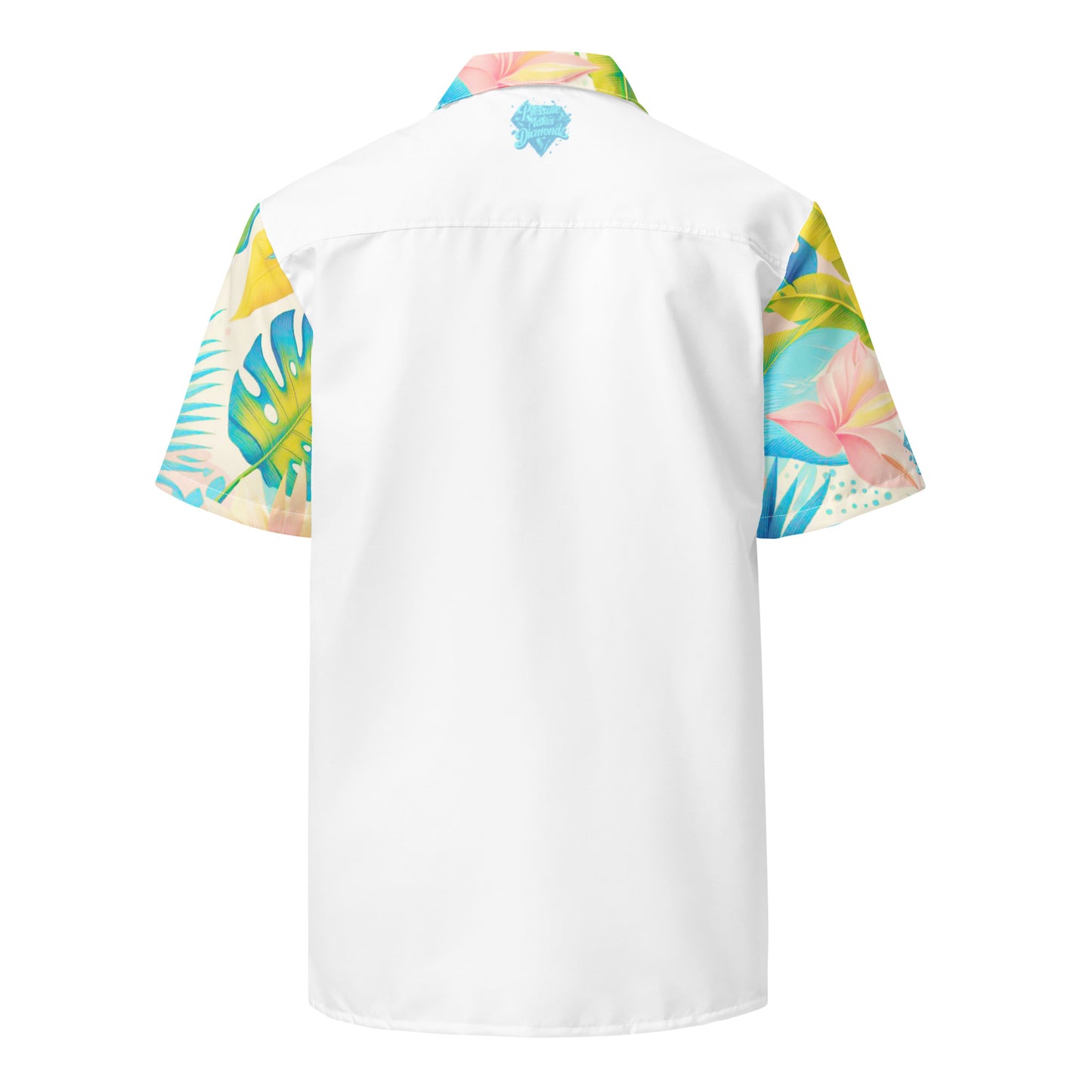 Check out these Cool, Stylish, Unique, "PMDiamondz Tropical Pastel" 01 Unisex button shirt.