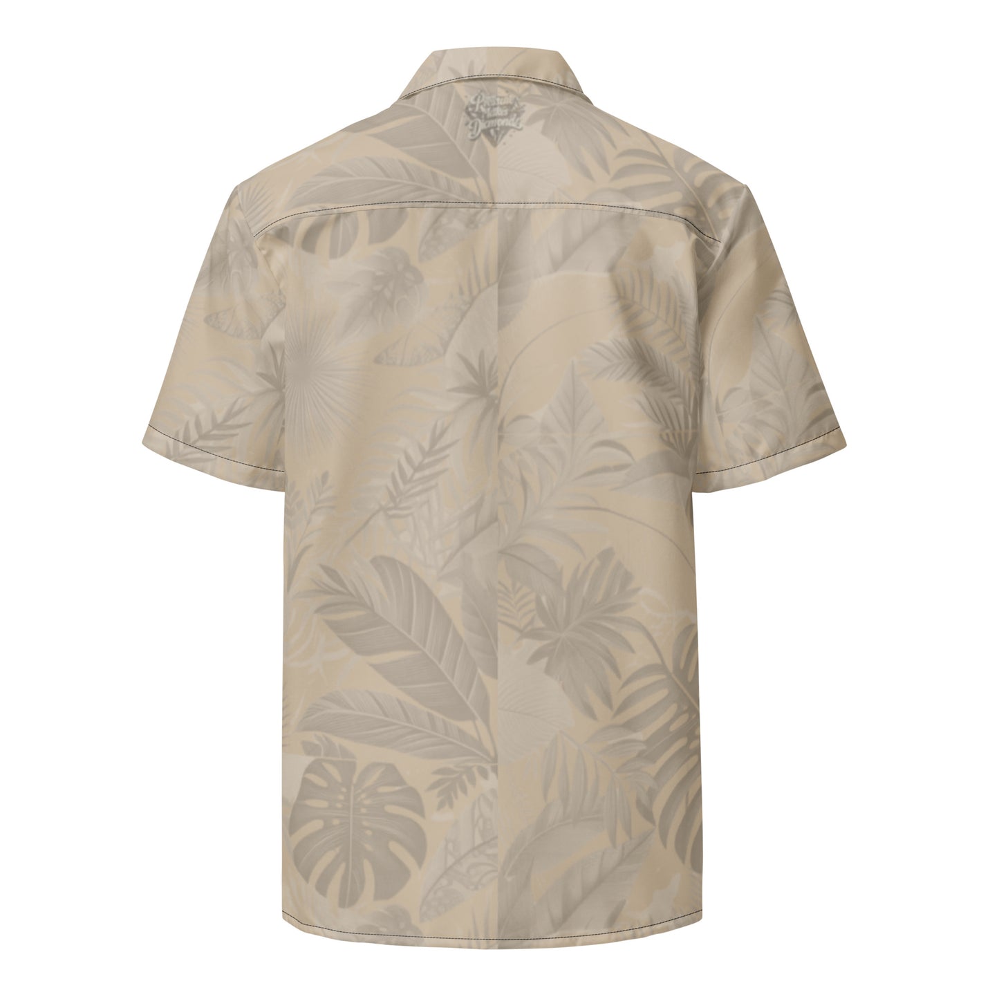 Check out this Cool, Stylish, "PMDiamondz" Light Brown Tropical Print 04, All-Over Print Unisex button shirt