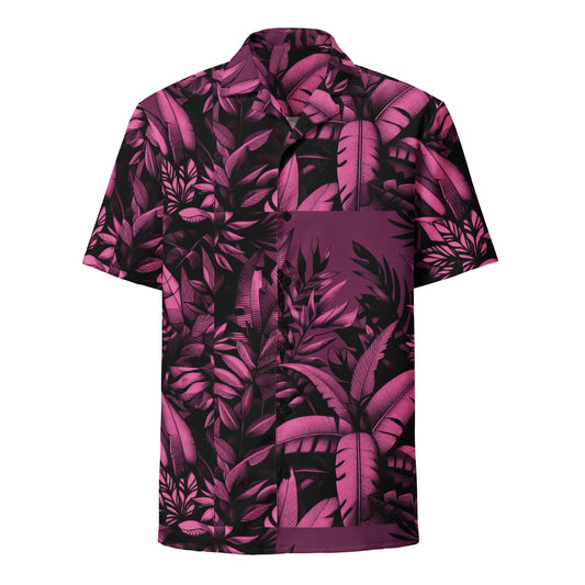 Check out this Cool, Stylish, "Pink Floral" 01 Unisex button shirt