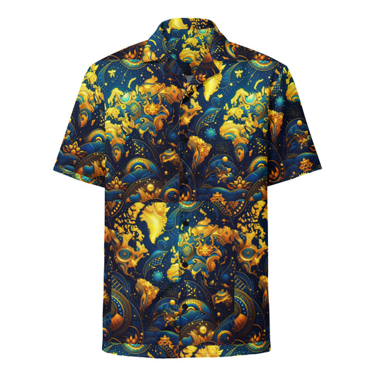 Check out this Cool, Stylish,"PMDiamondz TravelloversWorldMap"04 Unisex button shirt