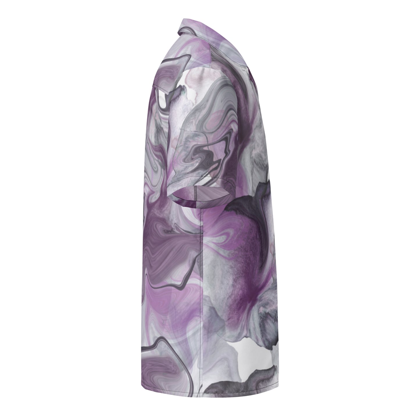 Check out these Cool, Stylish, "Purple/Black Swirl" Unisex button shirt