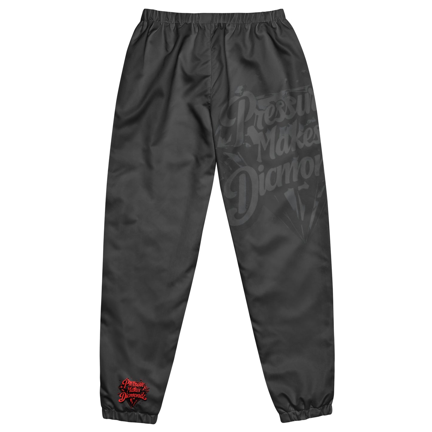 Check out this Cool, Stylish, "Pressure Makes Diamondz" Red Logo, Unisex track pants