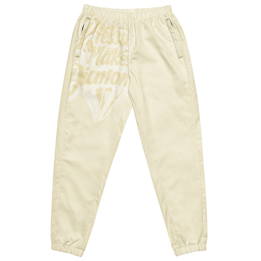 Check out this Cool, Stylish, "Pressure Makes Diamondz" Cream, Unisex track pants Unisex track pants