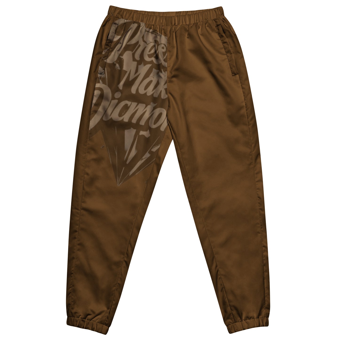 Check out this Cool, Stylish, "Pressure Makes Diamondz" Chocolate Brown 01, Unisex track pants