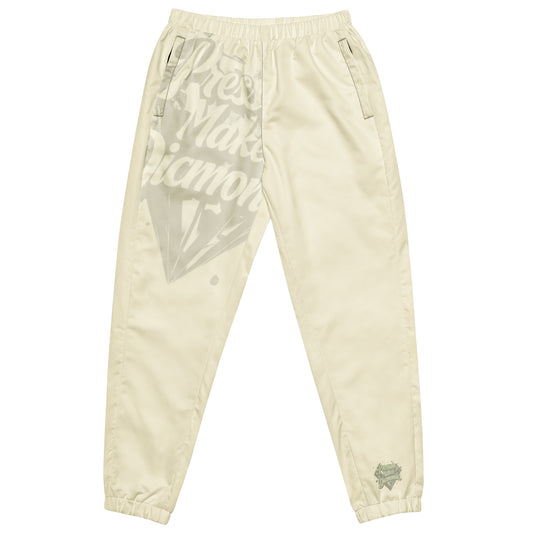 Check out this Cool, Stylish, "Pressure Makes Diamondz" Cream 03, Unisex track pants