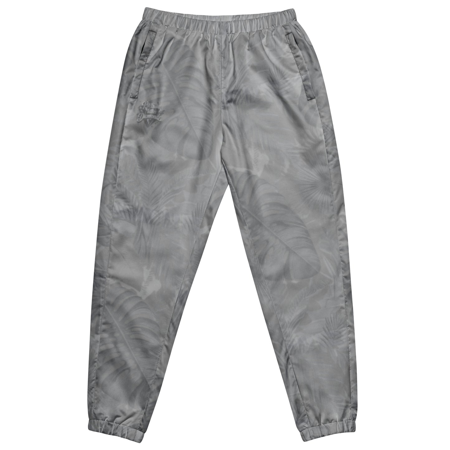 Check out this Cool, Stylish, "Pressure Makes Diamondz" Grey Tropical Print 03, Unisex track pants