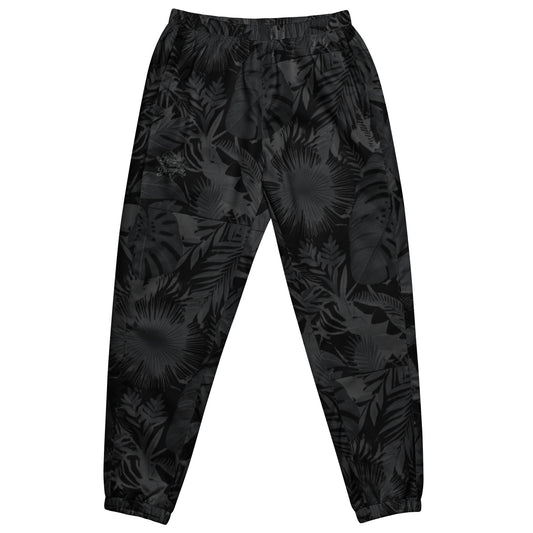 Check out this Cool, Stylish, "Pressure Makes Diamondz" Black Tropical Print, Unisex track pants