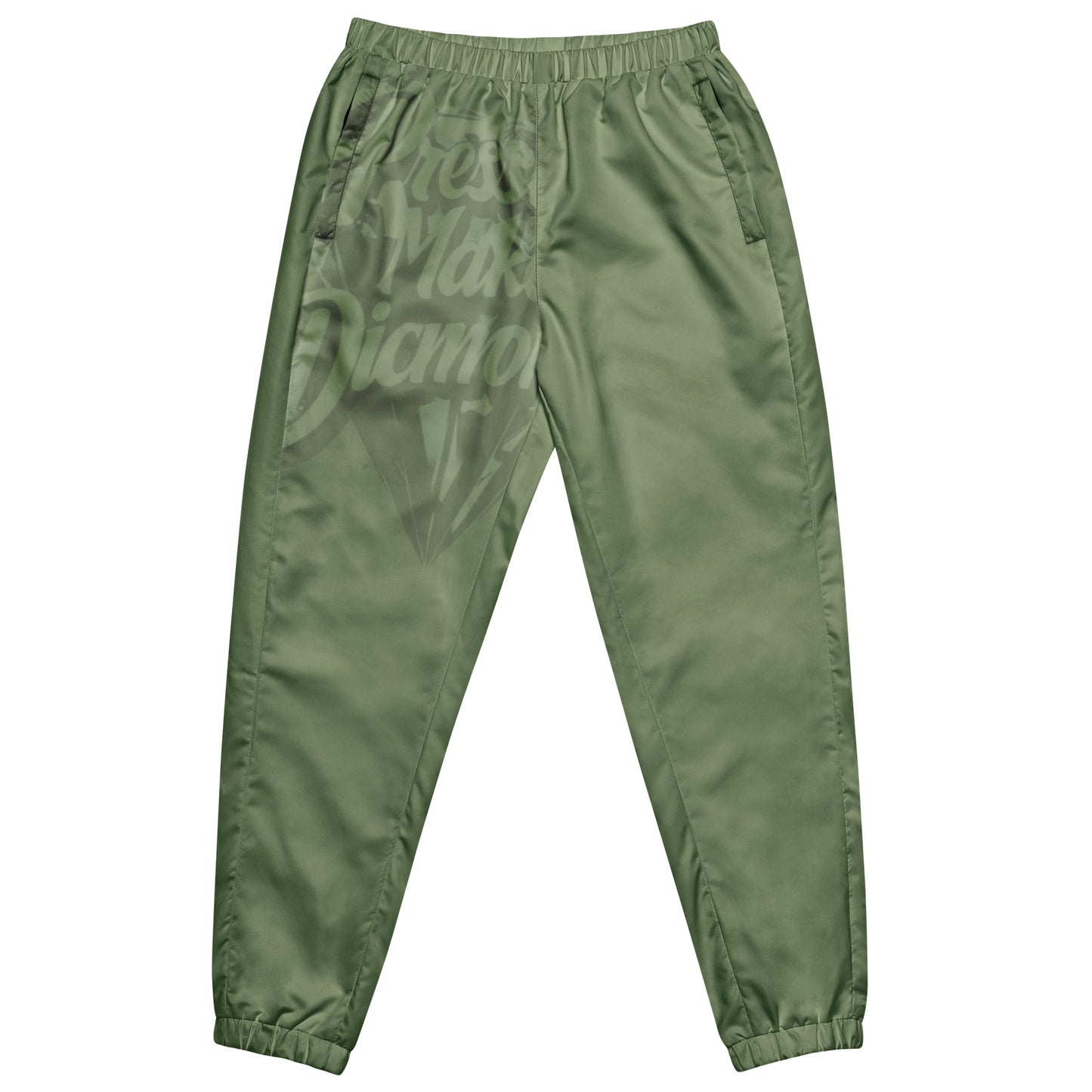 Check out this Cool, Stylish, "Pressure Makes Diamondz" Army Green, Unisex track pants