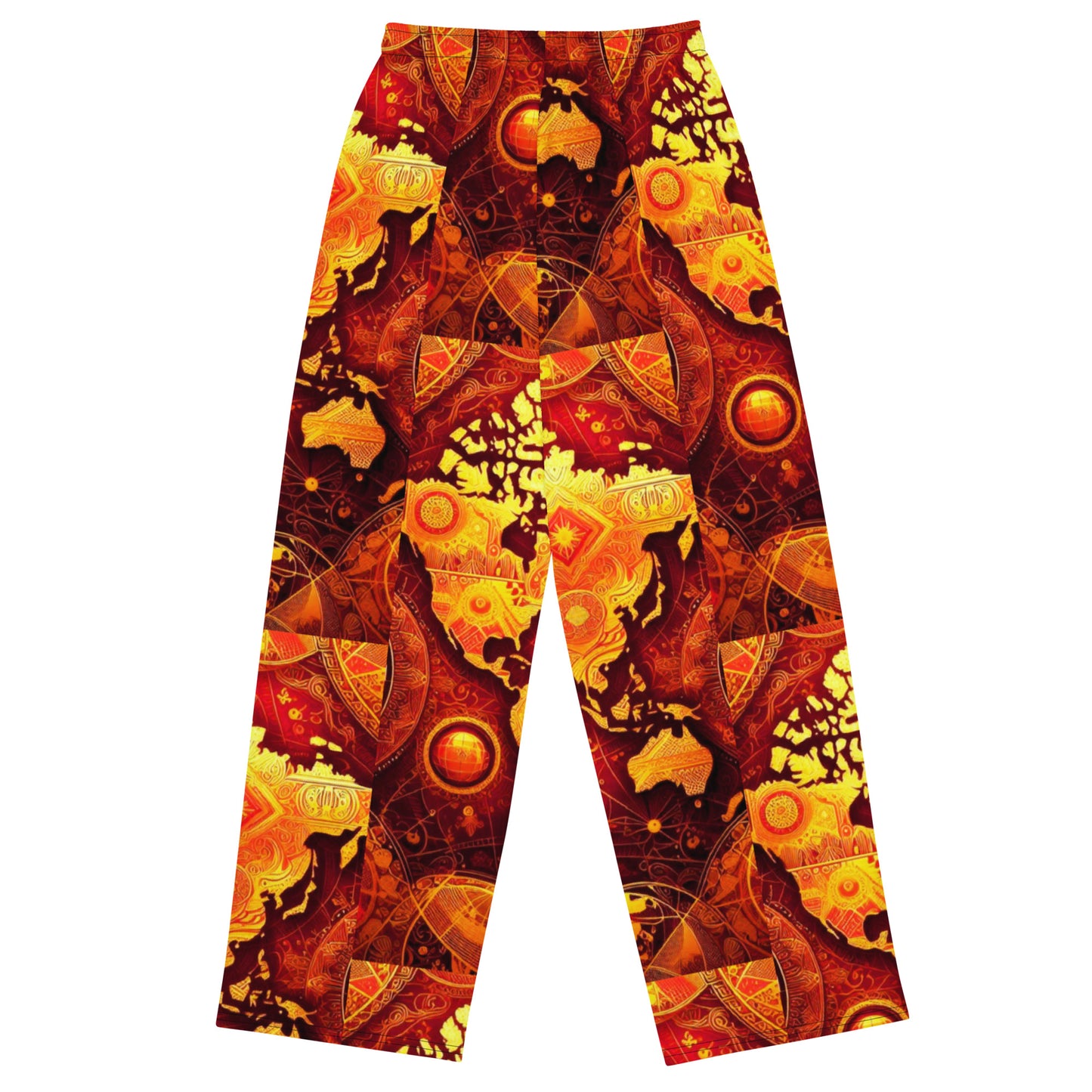 Check out this Cool, Stylish,"TravelloversWorldMap"01All-over print unisex wide-leg pants