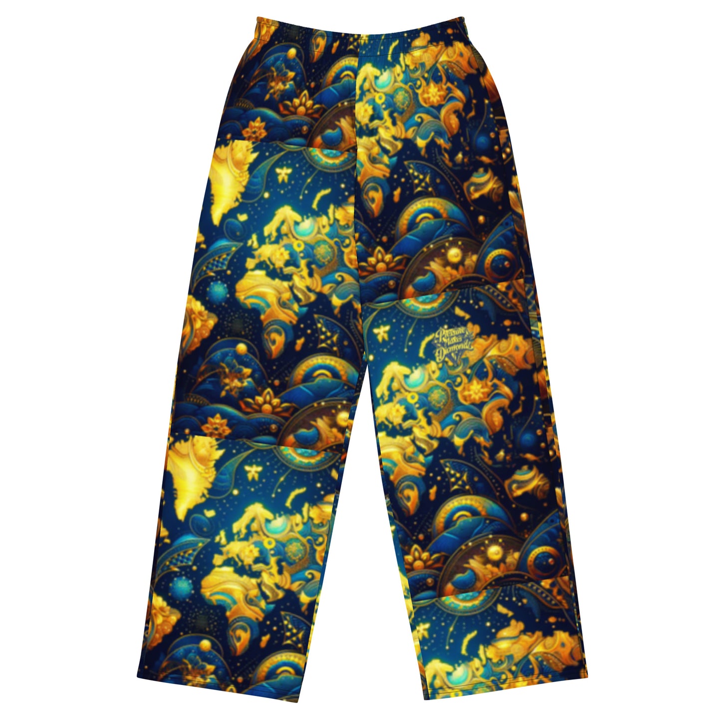 Check out this Cool, Stylish,"PMDiamondz TravelloversWorldMap"04 All-over print unisex wide-leg pants