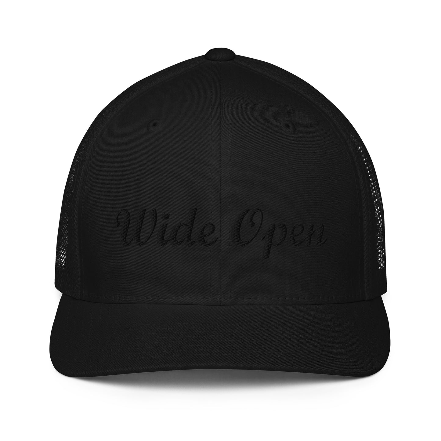 Check out this Cool, Stylish, "Wide Open" Closed-back trucker cap