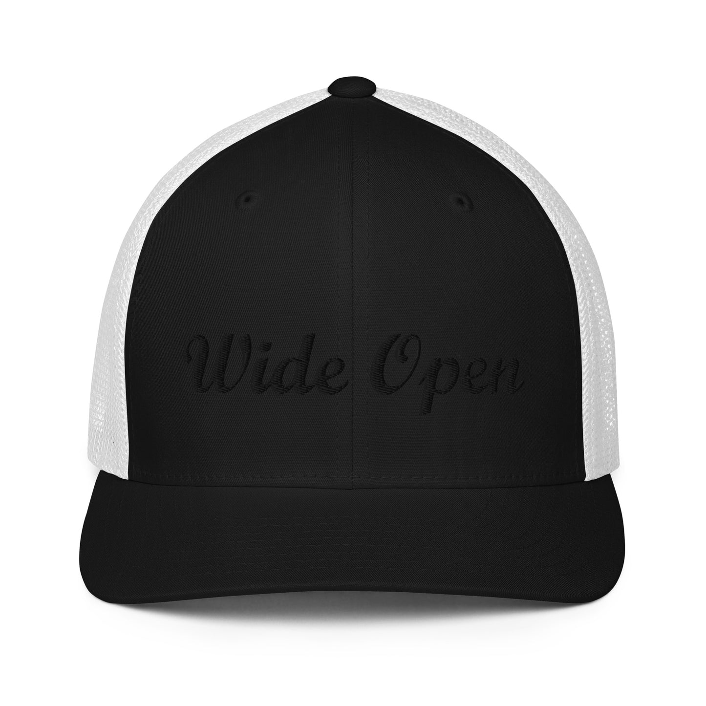 Check out this Cool, Stylish, "Wide Open" Closed-back trucker cap