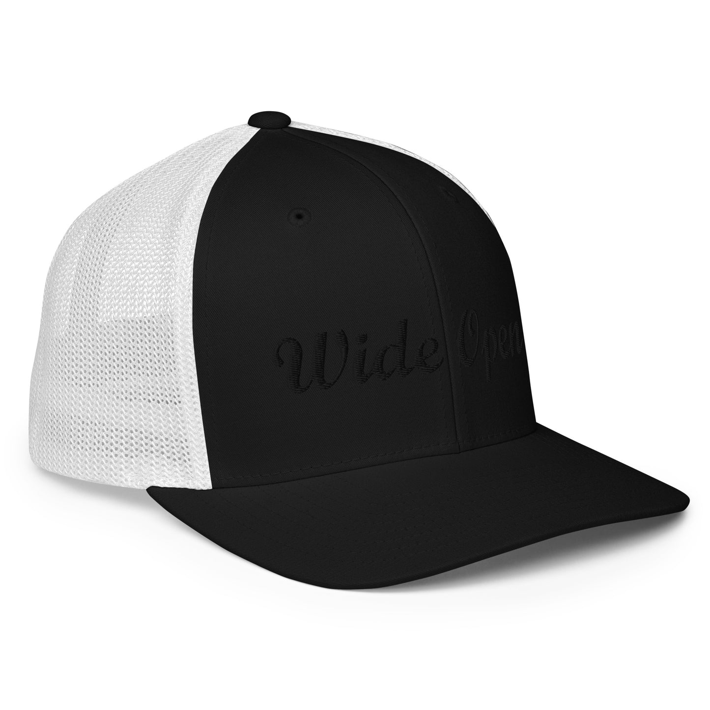 Check out this Cool, Stylish, "Wide Open" Closed-back trucker cap