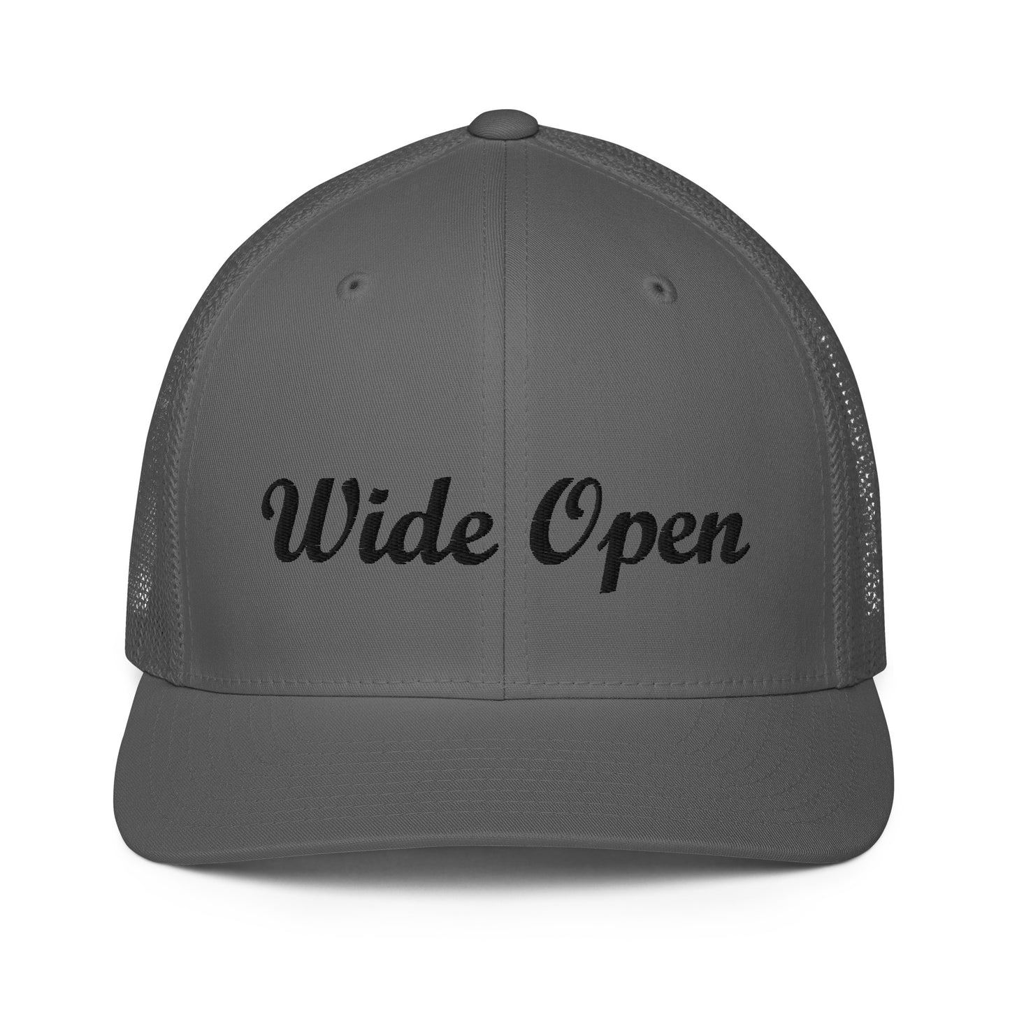 Check out this Cool, Stylish, "Wide Open" Closed-back trucker cap