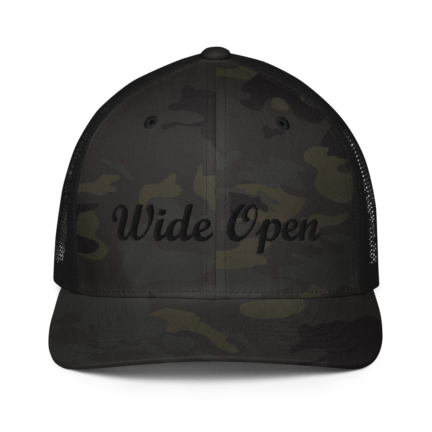 Check out this Cool, Stylish, "Wide Open" Closed-back trucker cap