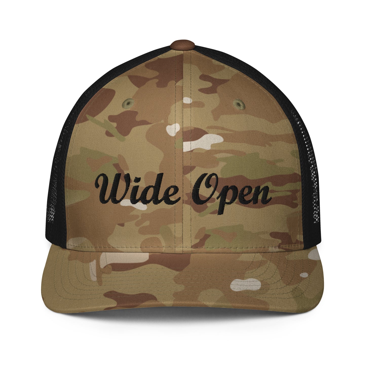 Check out this Cool, Stylish, "Wide Open" Closed-back trucker cap