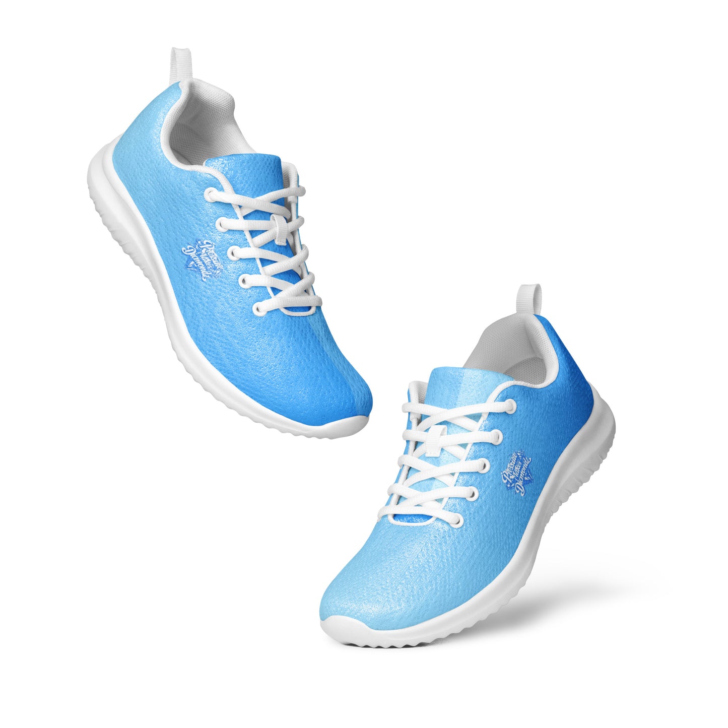 Check out these Cool, Stylish, Unique, "Baby Blue Fade" 01 Men’s athletic shoes