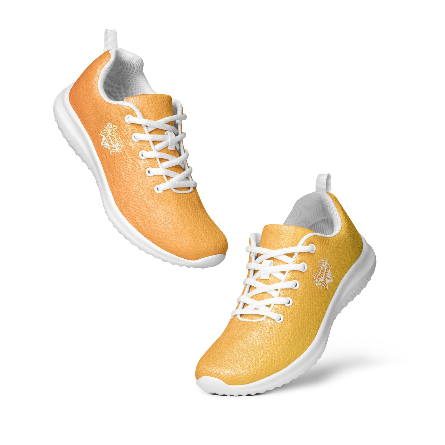 Check out these Cool, Stylish, Unique, "PMDiamondz Orange Fade" 03 Men’s athletic shoes